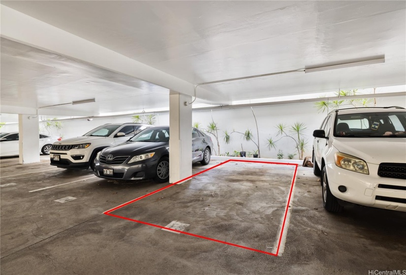 Condo offers covered and secured parking stall