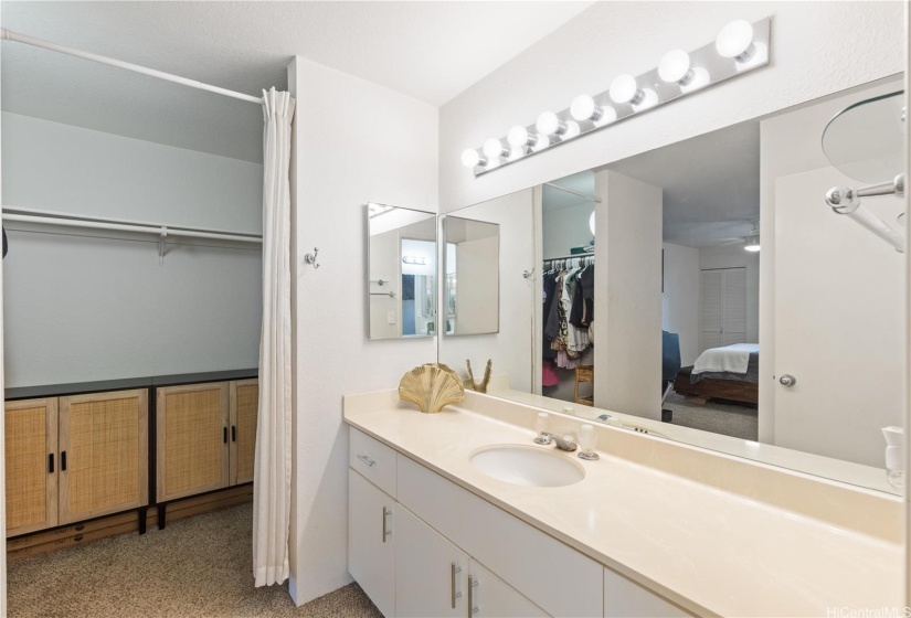 2nd Sink/Vanity in primary with walk in closet