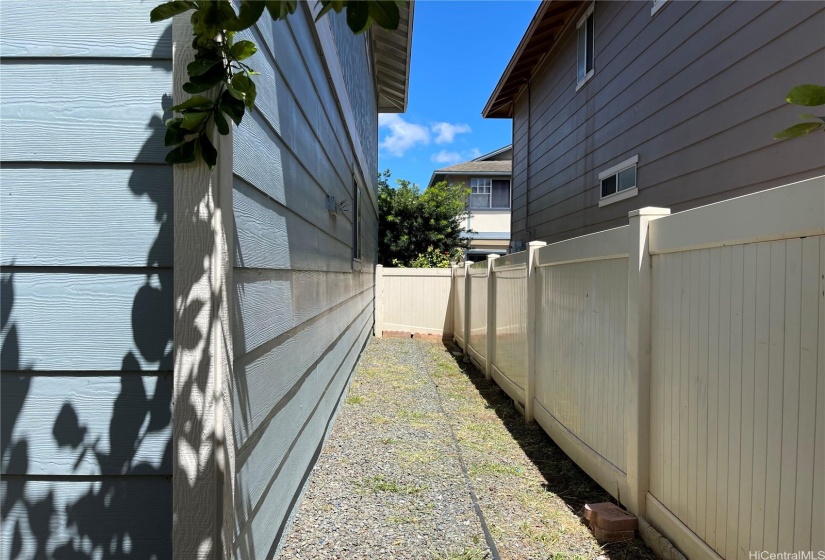 Side of the property