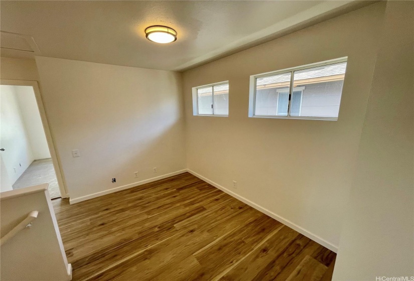 Space to add a desk or built-in cabinets