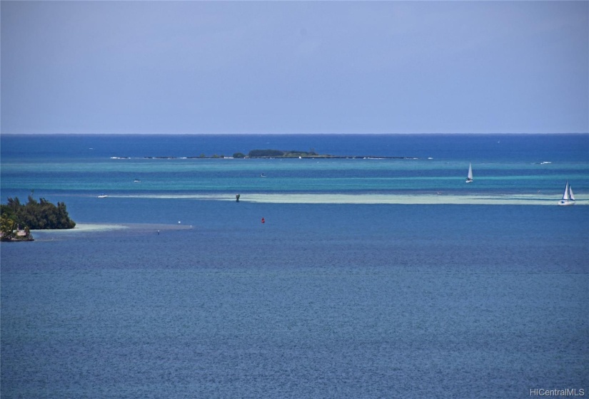 Kaneohe Bay....pretty to look at, fun to sail, boat, fish, kayak, etc.