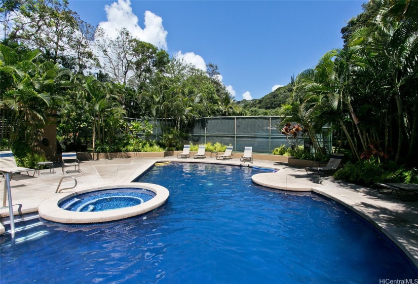 Lower deck pool