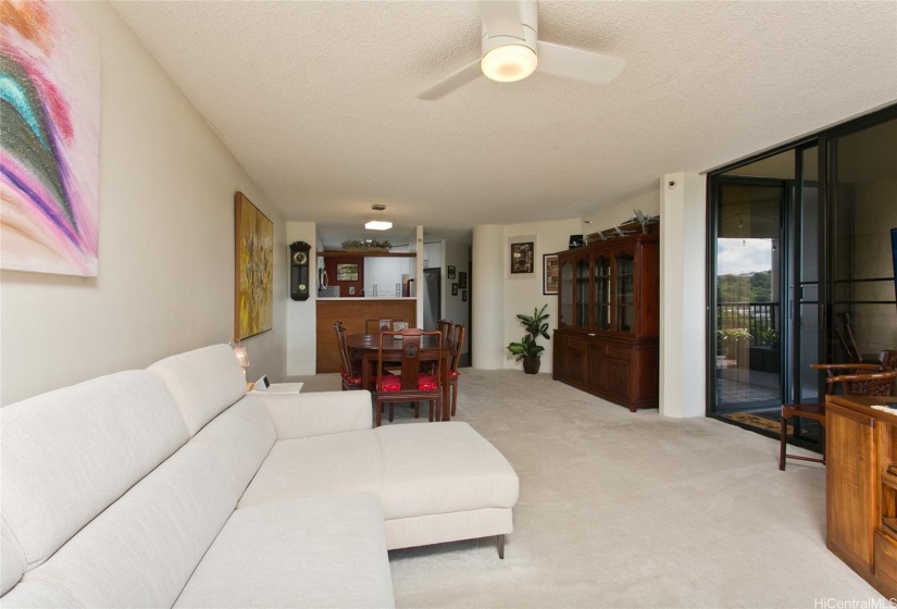 View of dining room from living room