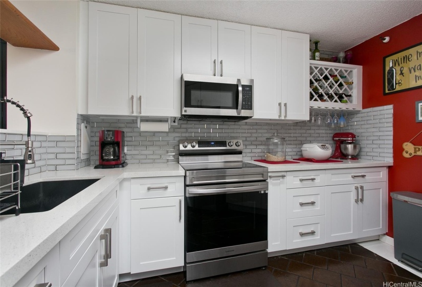 Recently renovated kitchen.