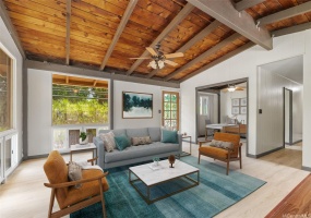 Large living area in upstairs of the home