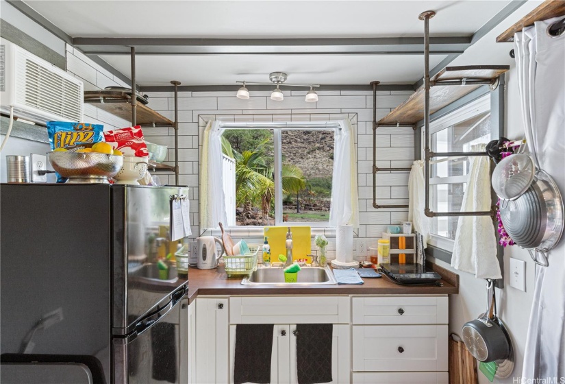 Flex space kitchen area