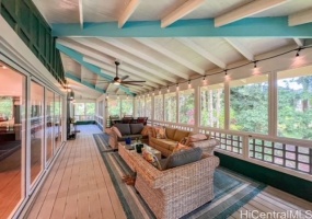 Lanai entrance to house