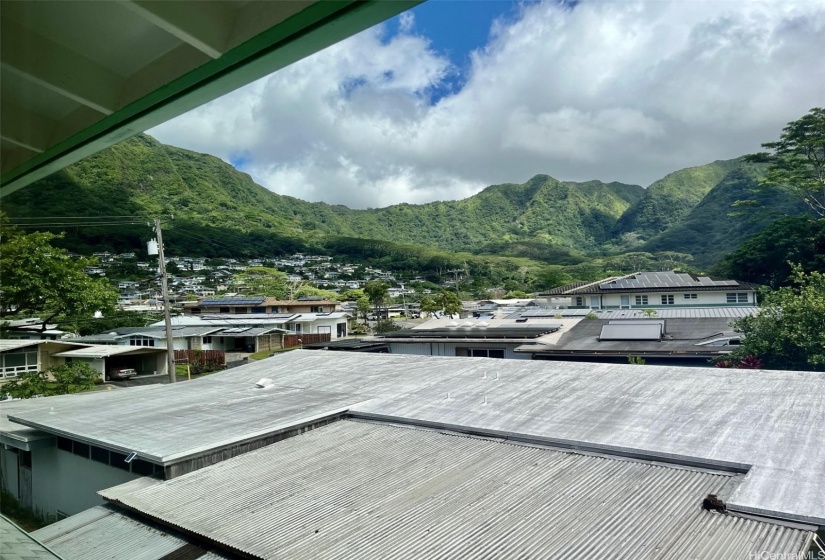 Koolau View from primary bedroom upstairs.