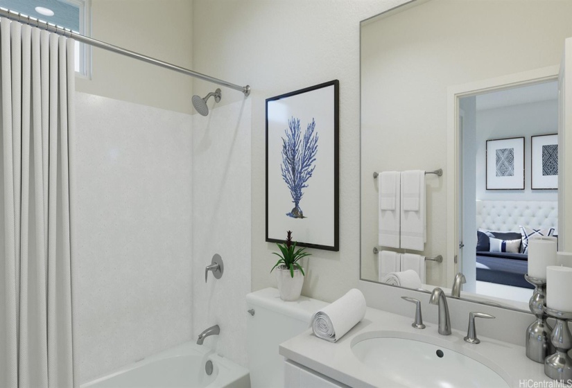 Primary BathroomPhoto realistic rendering is not of the actual home