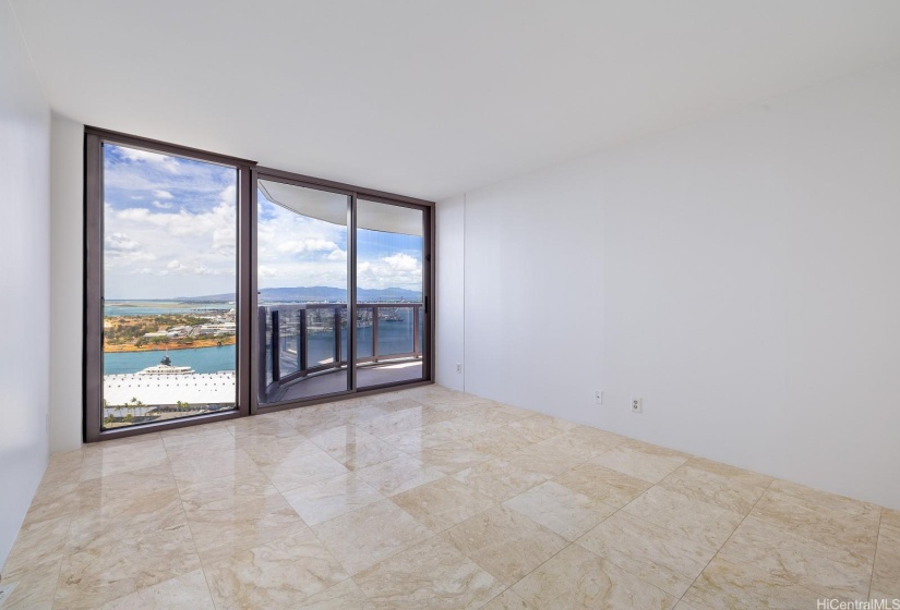 Primary Bedroom has beautiful ocean views.