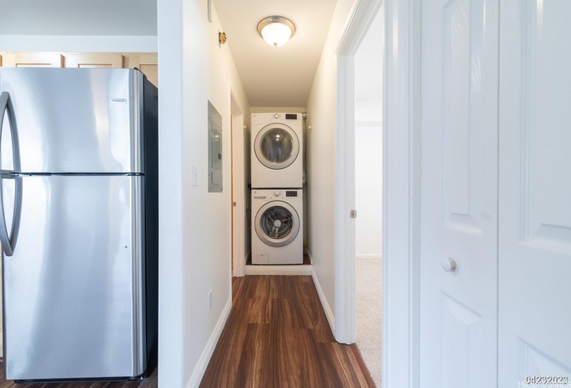 The Ohana unit is equipped with its own washer and dryer, adding convenience for its residents