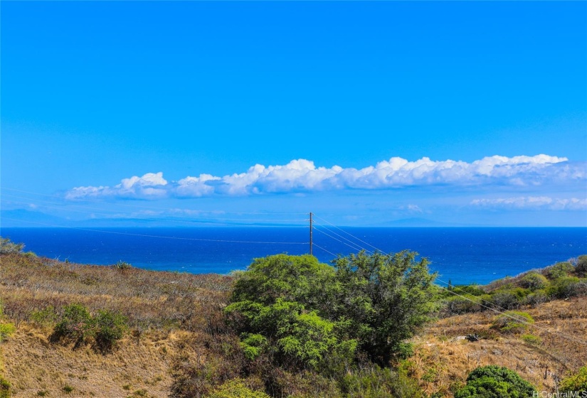 View as seen by human eyes. On clear days you can see Molokai and Lana'i.