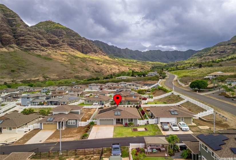 Home is just one turn off the main road through Mauna'olu Estates.