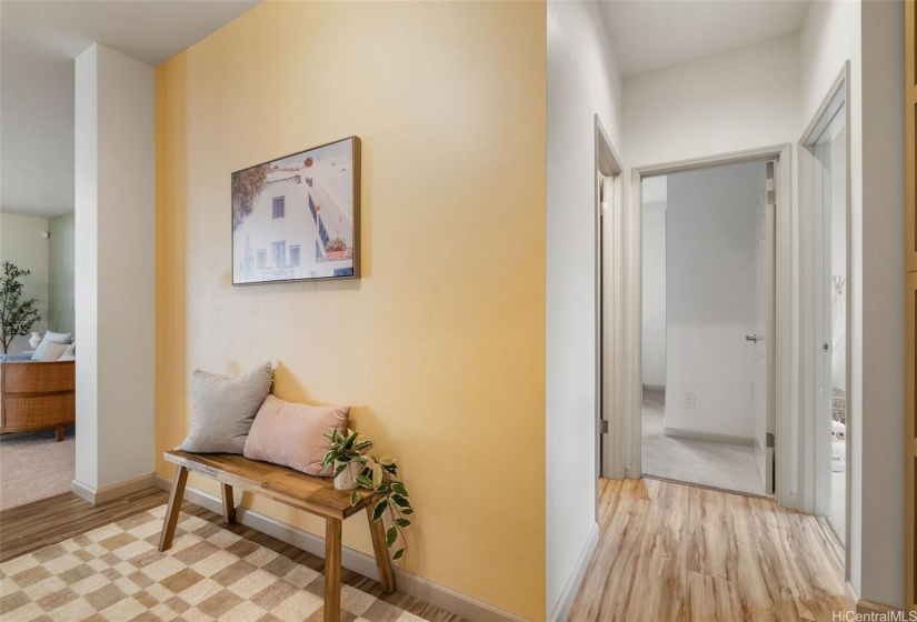 Spacious entryway is a great feature of this larger single level home.