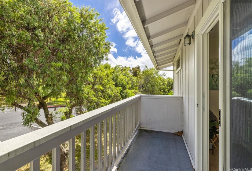 Lanai outside the primary bedroom