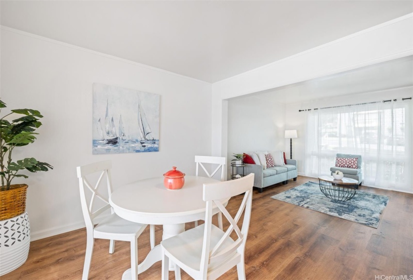 Dining Area to living space