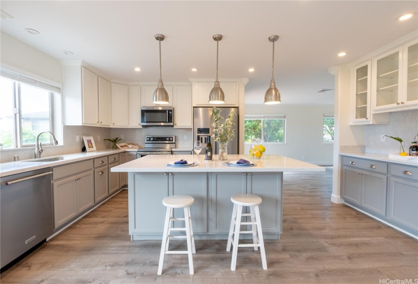 Tastefully renovated kitchen.