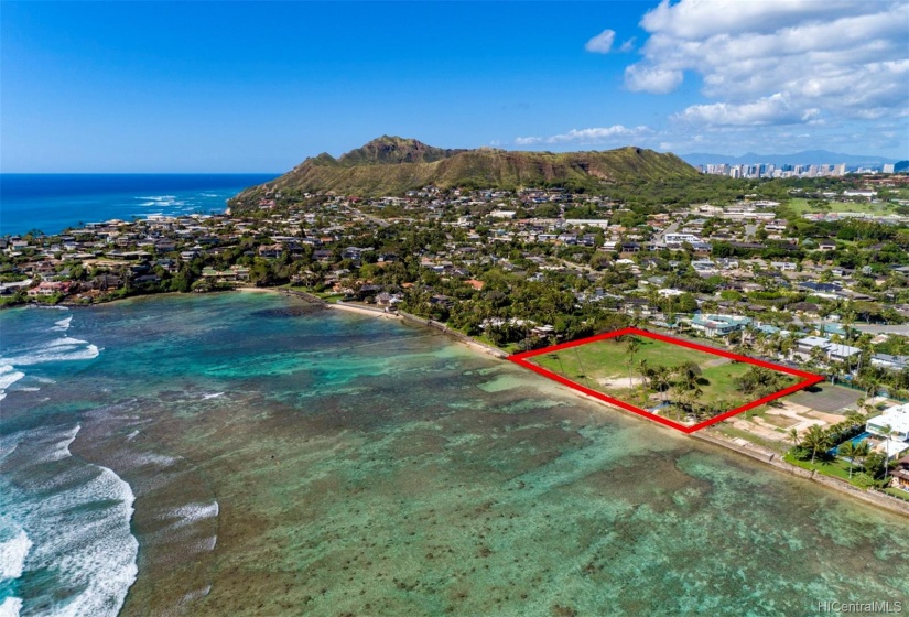 364 linear feet of ocean and partial sandy beach frontage along Honolulu's most desired luxury destination.