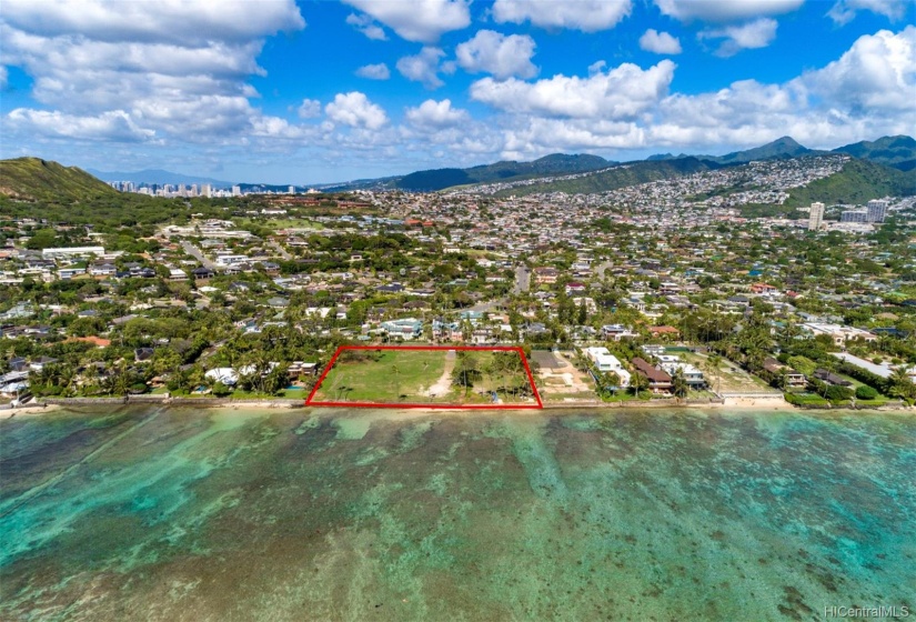 Situated along Kahala Avenue's prestigious stretching shoreline awaits a Crown Jewel development opportunity.