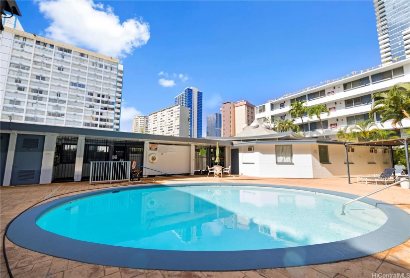 Pool on the property