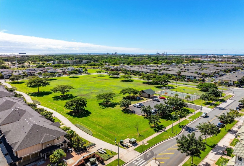 Community park and walking paths.