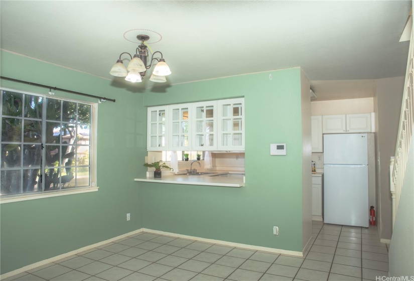 Separate dining area.  Photo was taken prior to walls being painted.