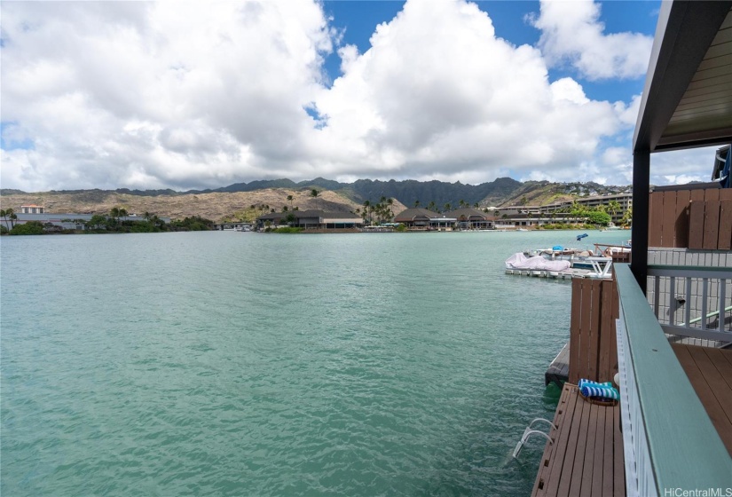 Looking mauka from the lanai.