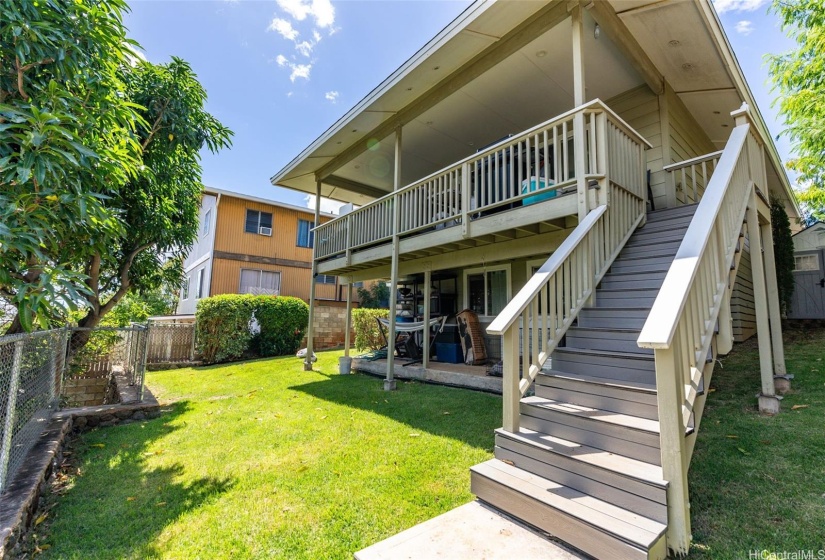 backyard to back deck