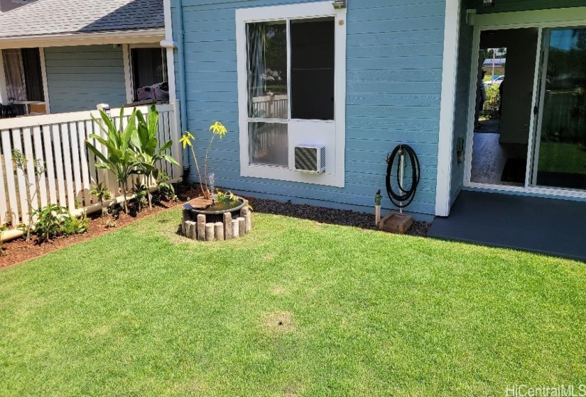 Water feature in yard