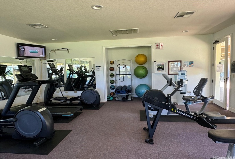 Well equipped fitness room