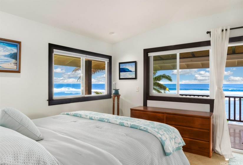 Wake Up and See the Surf from Bed.