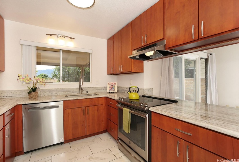 Kitchen beautifully upgraded.