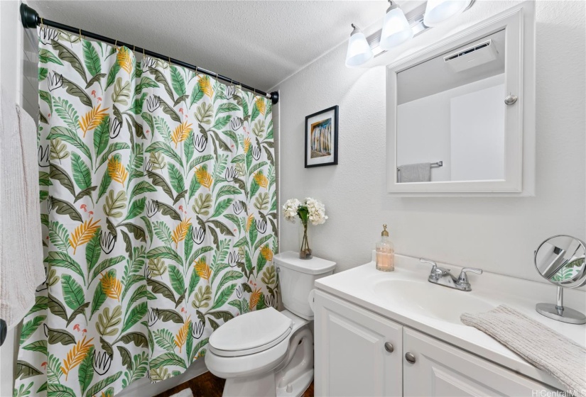 Main hall bathroom (with tub and shower)