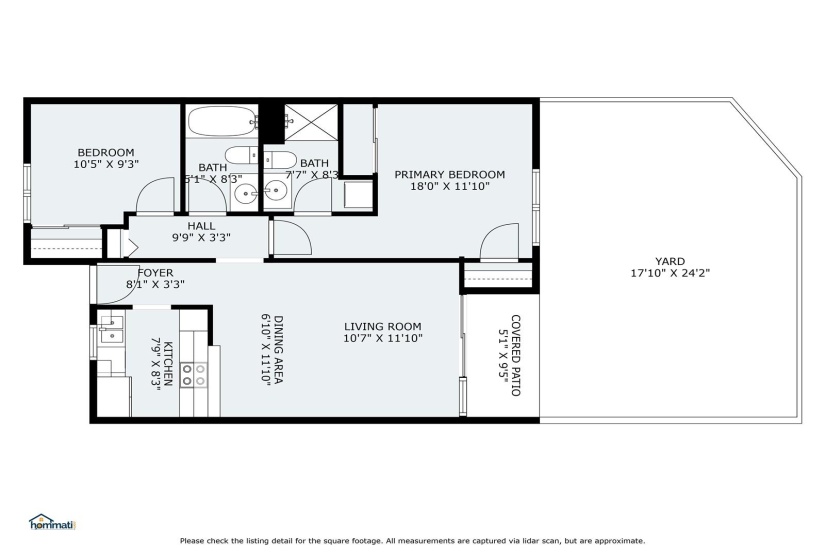 Floor plan with dimensions