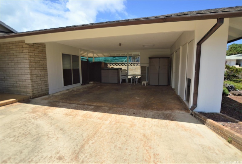 Carport with storage