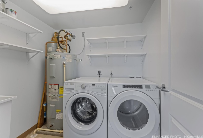 In-unit Laundry Room located off hallway. Enhanced.