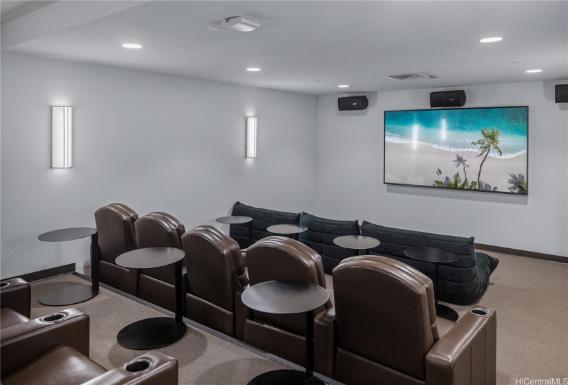 8th Floor Movie Theater Room.