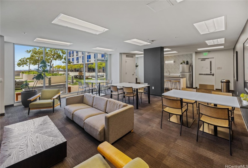 8th Floor Recreation Room #1 with wet bar.