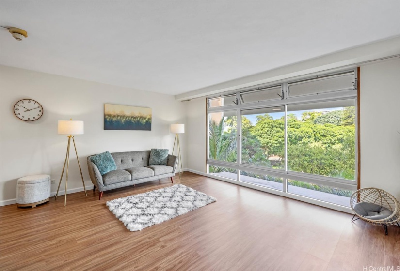 Bright and Airy Living Room With a View