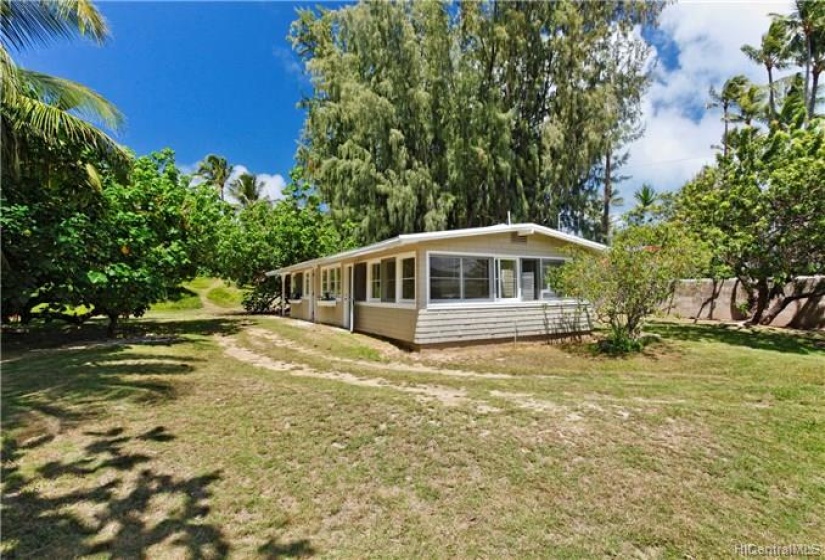 Home privately located toward the mountain side of the property.  Lots of land to build another home!