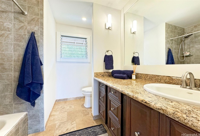 Renovated Upstairs primary Bathroom