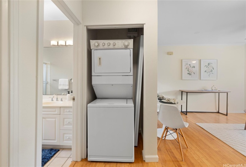 In-unit washer and dryer