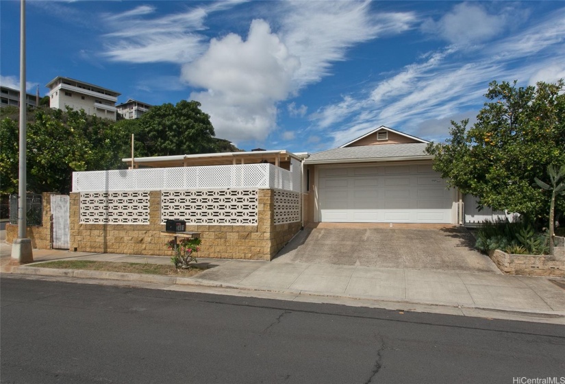 This home situated on a corner lot