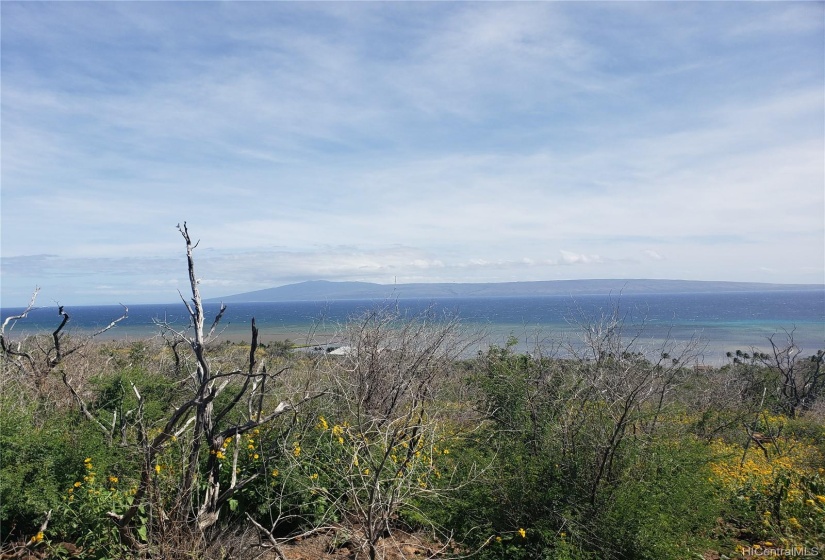 Lanai island to SE.