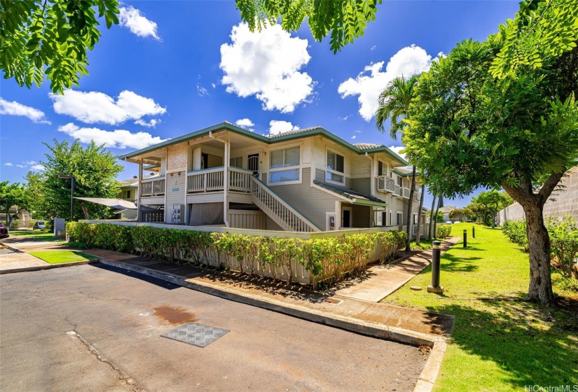 Bottom private patio lanai and upstairs is your new home.