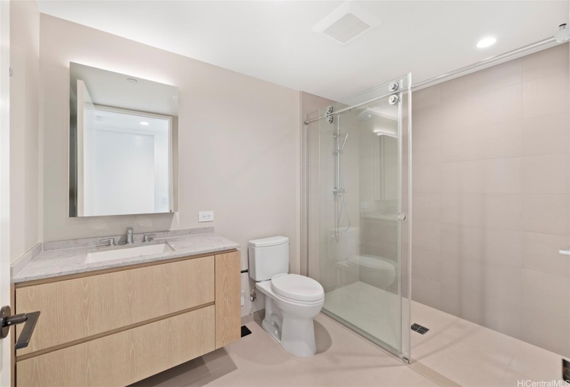 Second Bathroom with Walk In Shower Booth