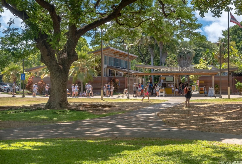 Waikiki Zoo is a nearby neighbor