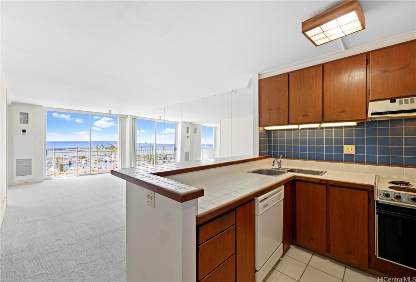 Bright and inviting well-equipped kitchen.