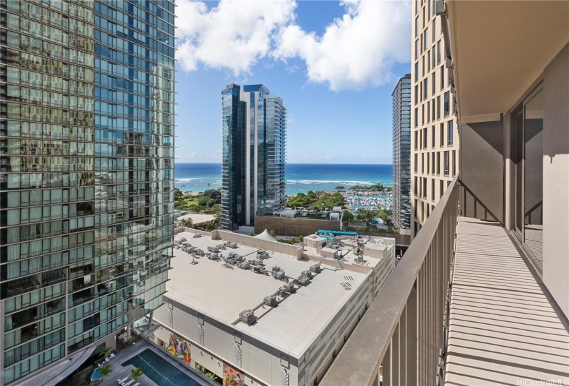 View from apartment facing South West