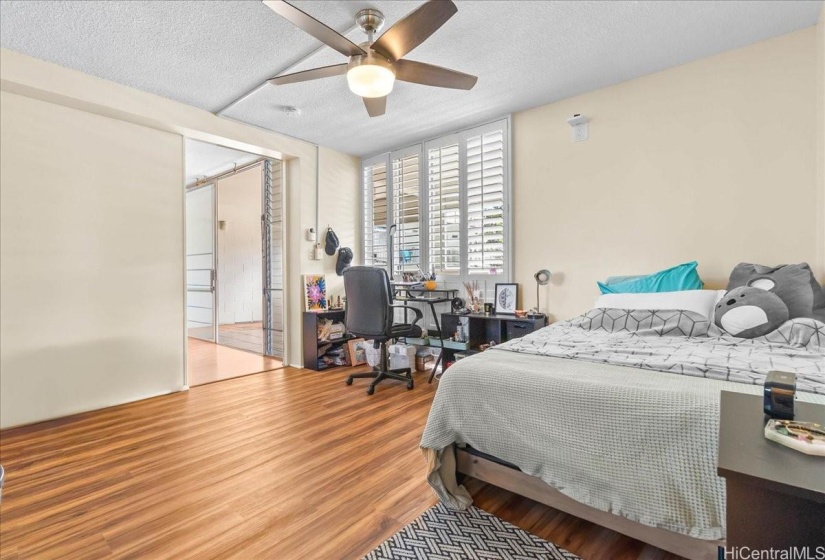 Great lighting and space in the primary bedroom